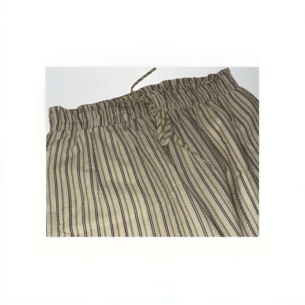 Cupshe Live Life On The Beach Striped High Rise Shorts Elastic Waist M